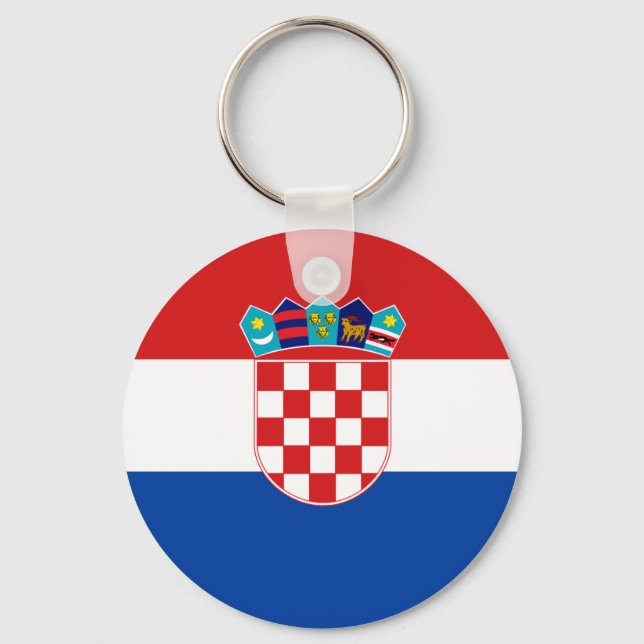 Croatia High quality Flag Keychain (Front)