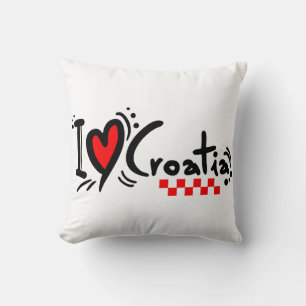 Croatia hrvatska kroatien hrv hr adria turism sea throw pillow