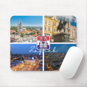 Croatia Hrvatska Zagreb Capital of Croatia Mouse Pad