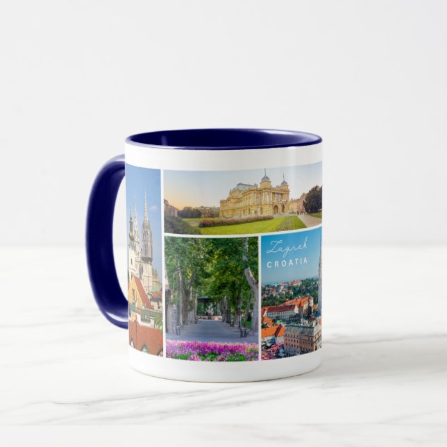 Croatia | Hrvatska | Zagreb | Capital of Croatia Mug (Front Left)