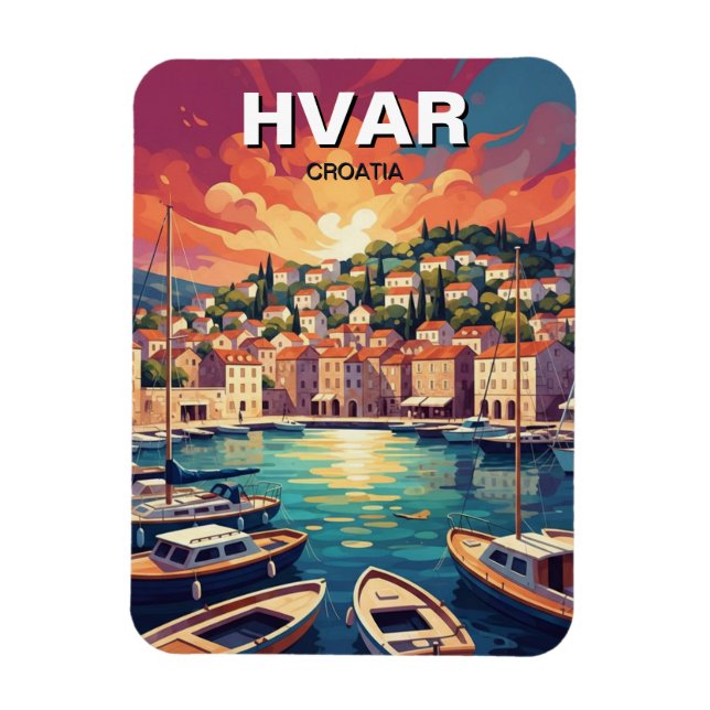 Croatia Hvar Magnet (Vertical)