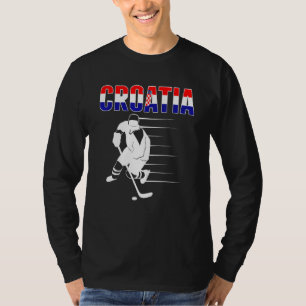 Croatia Ice Hockey Fans Proud Croatian Hockey Team T-Shirt