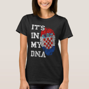 Croatia It's In My DNA Thumb Mark Hrvatska Croatia T-Shirt
