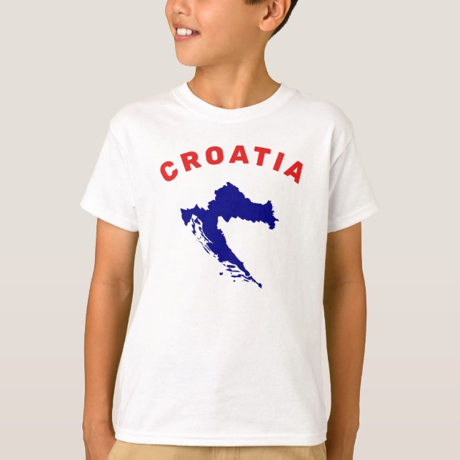 Croatia Map T-Shirt (Front)
