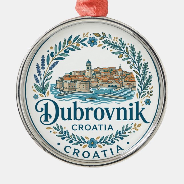 Croatia Metal Ornament (Front)