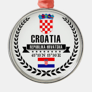 Croatia Metal Ornament