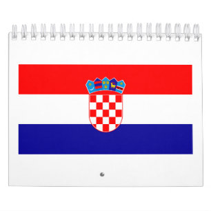 Croatia National Flag Calendar