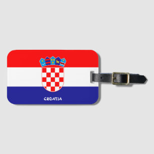Croatia National Flag Patriotic Luggage Tag
