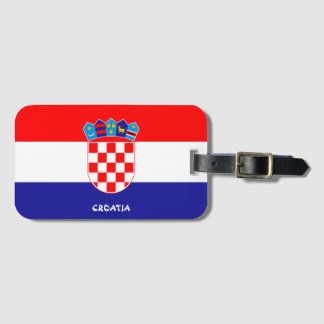 Croatia National Flag Patriotic Luggage Tag