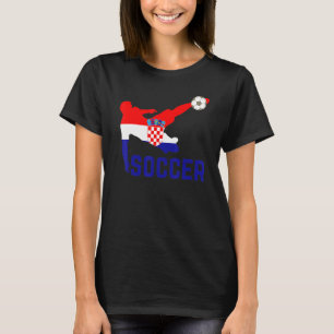 Croatia National Soccer Soccer Croatia Flag Footb T-Shirt