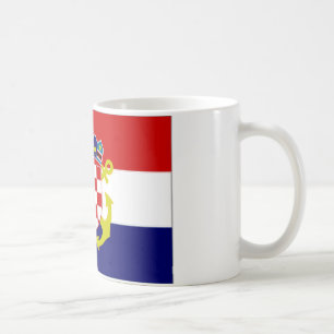Croatia Naval Ensign Flag Coffee Mug