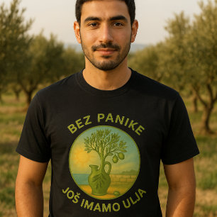 Croatia Olive Oil Vintage Label Art T-Shirt