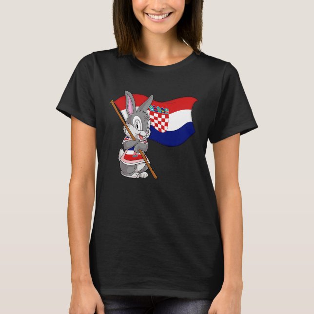 Croatia Rabbit T-Shirt (Front)