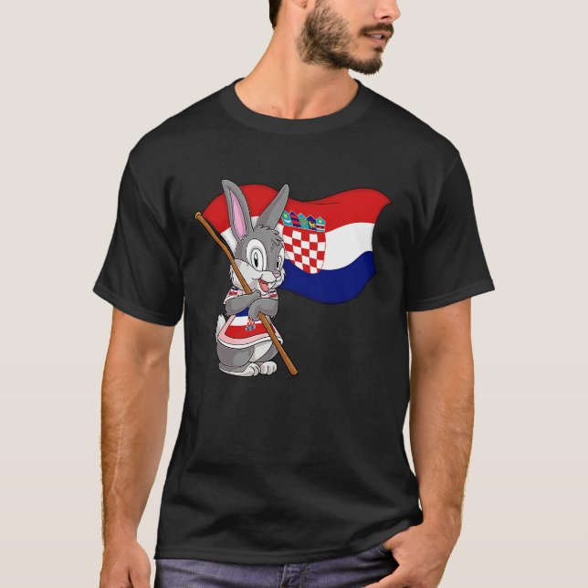 Croatia Rabbit T-Shirt (Front)