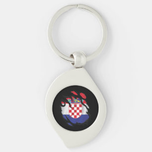 Croatia Ripped Flag Keychain