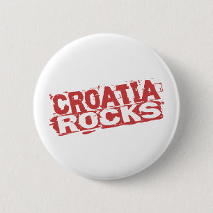 Croatia Rocks 2 Inch Round Button