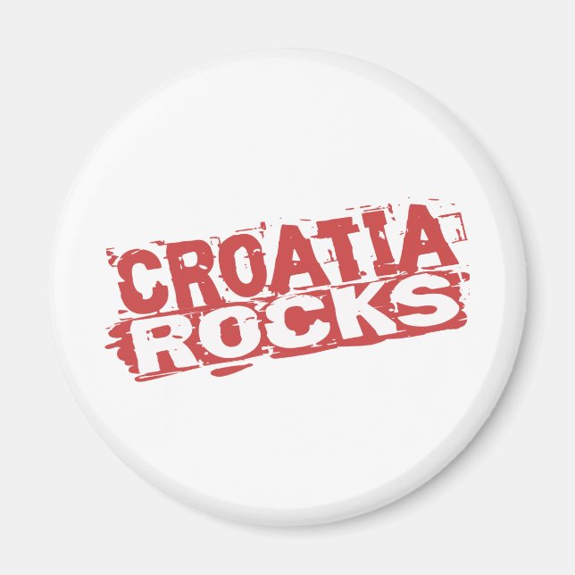 Croatia Rocks Magnet (Front)