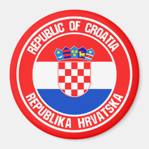 Croatia Round Emblem Magnet