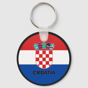 Croatia Roundel quality Flag Keychain