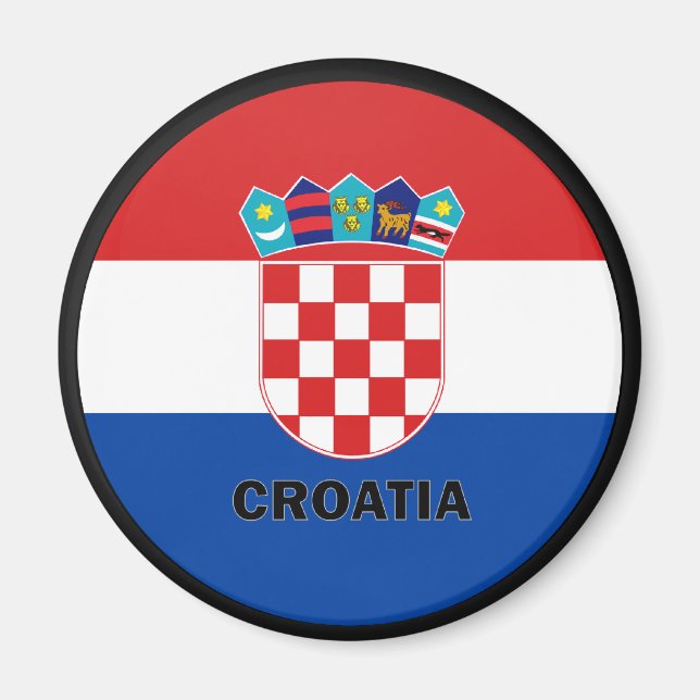 Croatia Roundel quality Flag Magnet (Front)