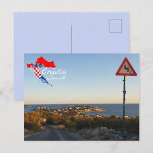 Croatia Sevid Adriatic Sea Hrvatska Postcard