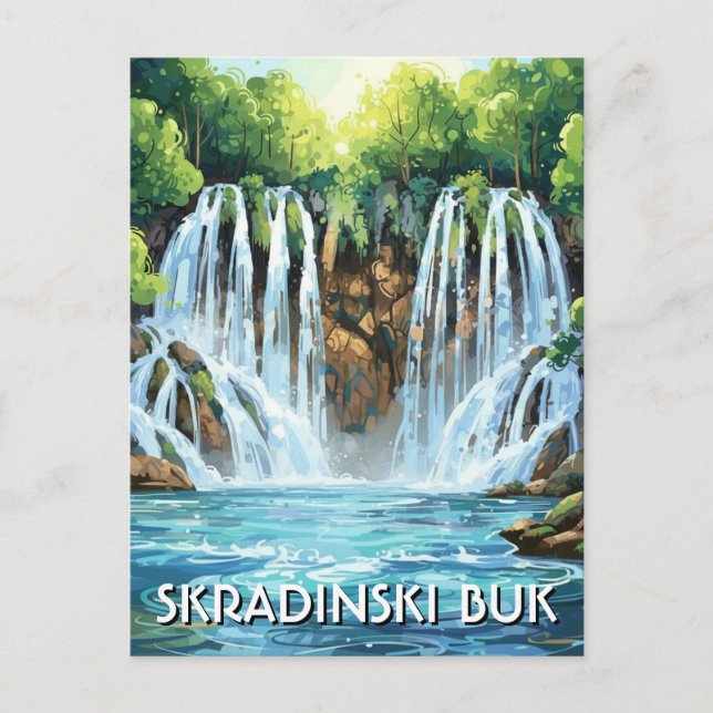 Croatia Skradinski Buk Postcard (Front)