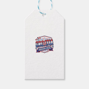 Croatia Soccer 2026 Soccer Bold Country Typography Gift Tags