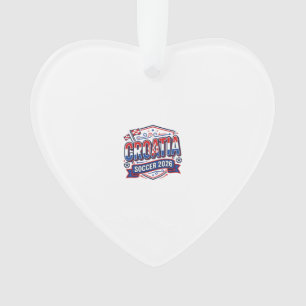 Croatia Soccer 2026 Soccer Bold Country Typography Ornament