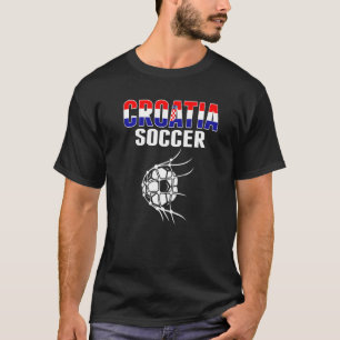 Croatia Soccer Ball In Net Croatian Football Supp T-Shirt