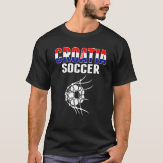 Croatia Soccer Ball In Net  Croatian Football Supp T-Shirt