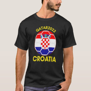 Croatia Soccer Fan 2022 Croatia Flag National Tea T-Shirt