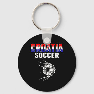Croatia Soccer Fans Jersey - Support Croatian Foot Keychain