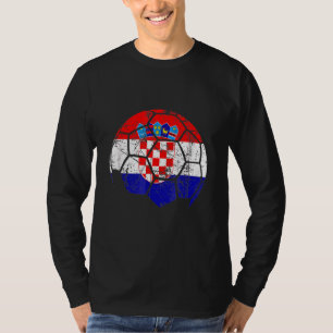 Croatia Soccer Team Support The Croatia Flag Foo T-Shirt