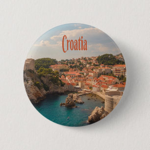 Croatia Southeast Europe Zagreb 2 Inch Round Button