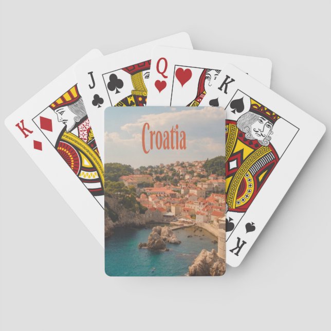 Croatia Southeast Europe Zagreb Playing Cards (Back)