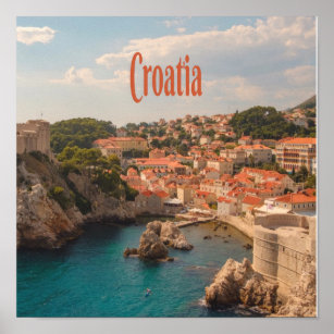 Croatia Southeast Europe Zagreb Poster