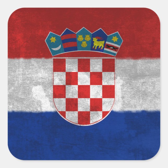 Croatia Square Sticker (Front)