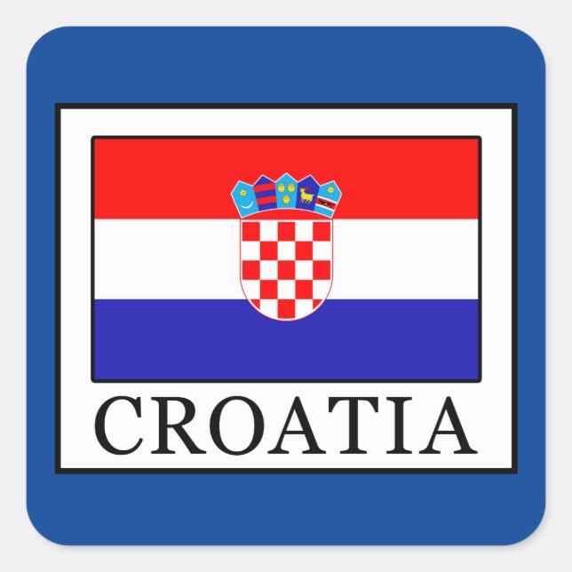 Croatia Square Sticker (Front)