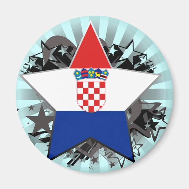 Croatia Star Magnet (Front)