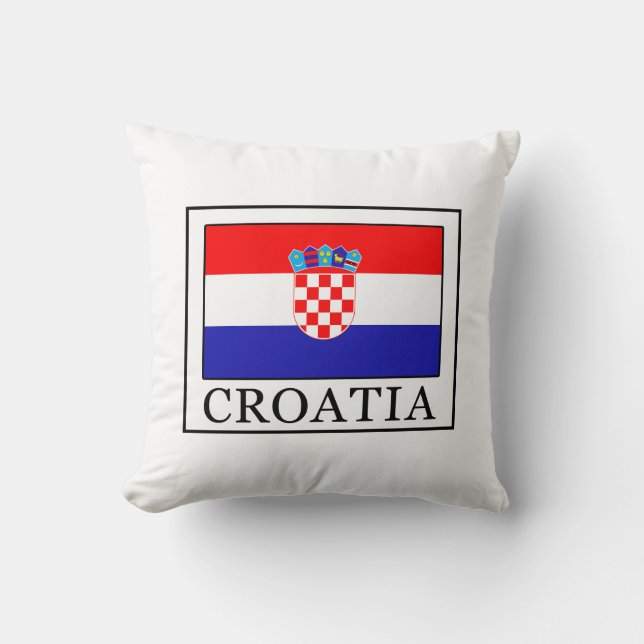 Croatia Throw Pillow (Front)