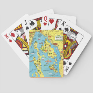 Croatia Vintage Colourful Playing Cards