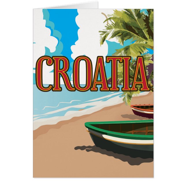 CROATIA vintage travel poster (Front)