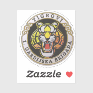 Croatian Army Tigers Brigade Sticker