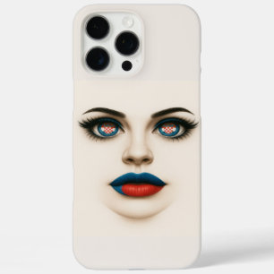 Croatian Beauty Eyes & Lips Pop Portrait iPhone 16 Pro Max Case