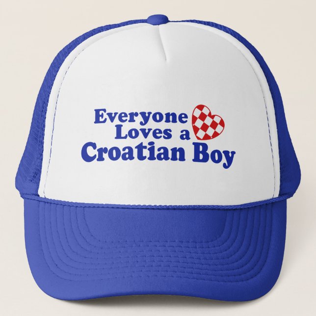 Croatian Boy Trucker Hat (Front)