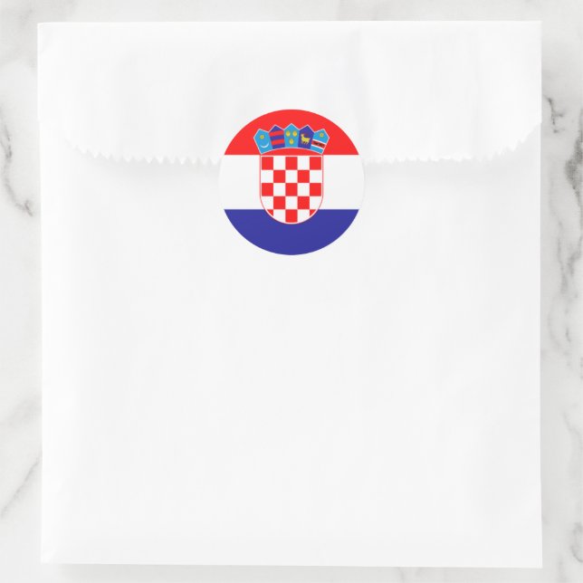 Croatian Coat of Arms Hrvatski Grb Classic Round S Classic Round Sticker (Bag)