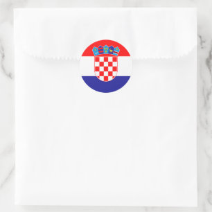 Croatian Coat of Arms Hrvatski Grb Classic Round S Sticker