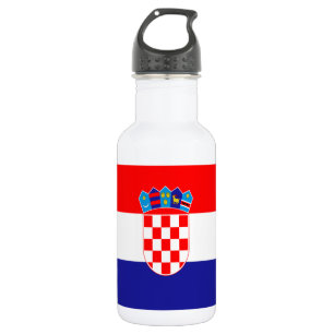 Croatian flag 532 ml water bottle