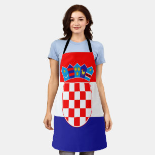 Croatian flag  apron
