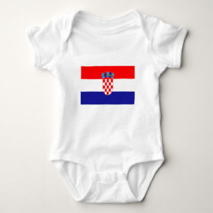 Croatian flag baby bodysuit